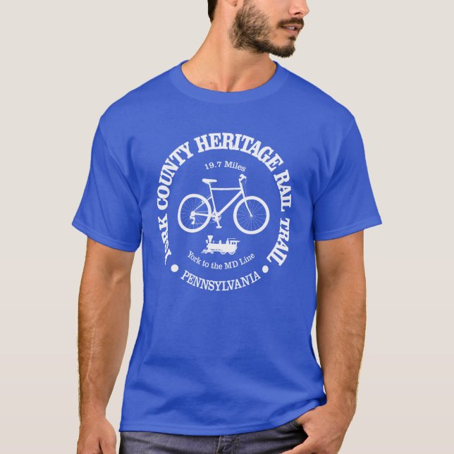York County Heritage Trail (cycling) T-Shirt (Front)