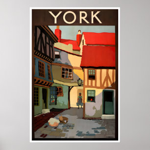 York England Art Vintage Travel Poster English