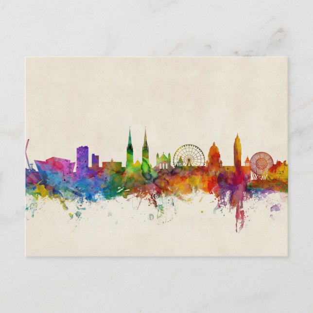 York England Skyline Postcard (Front)