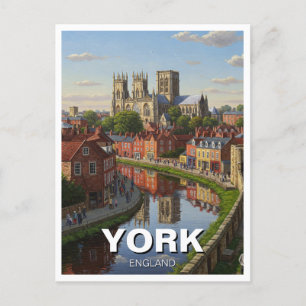 York England Travel Postcard