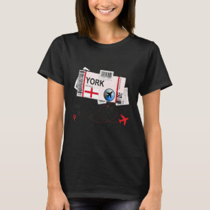 York Girl York Boarding Pass York T-Shirt