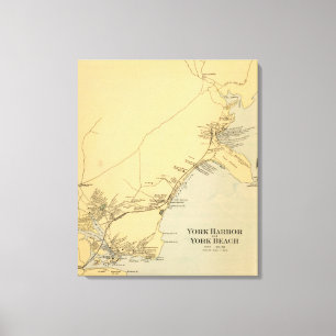 York Harbour, York Beach Canvas Print