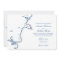 York Maine Elegant Navy Map Wedding
