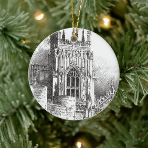 York Minster - Ceramic Tree Decoration
