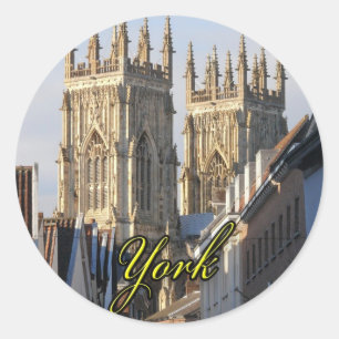 York Minster England Classic Round Sticker