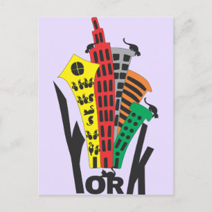 York one postcard