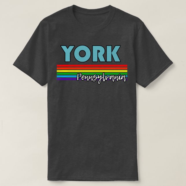 York Pennsylvania Pride York LGBT Gift LGBTQ Suppo T-Shirt (Design Front)