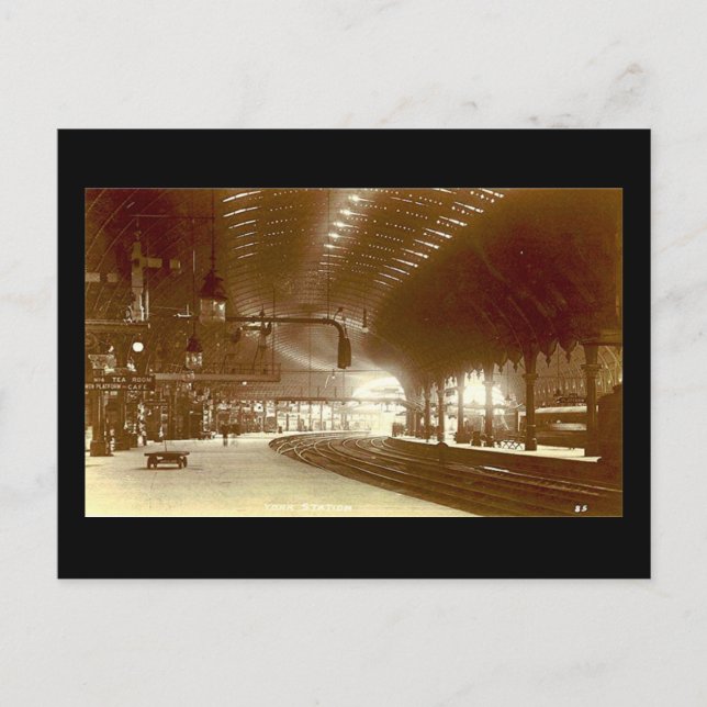 York Railway Station Postcard (Front)