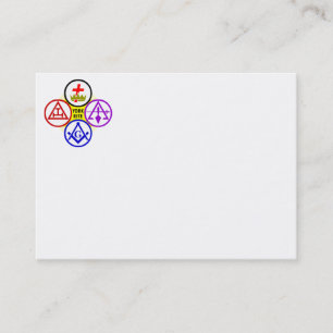 York Rite Bodies Logo Business Card