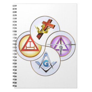 York Rite Digital Pinwheel Spiral Notebook