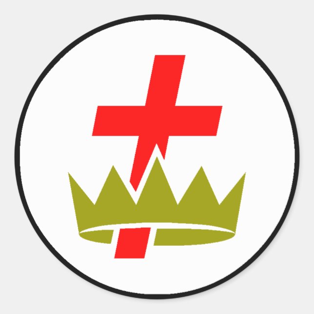 York Rite Edition Classic Round Sticker (Front)