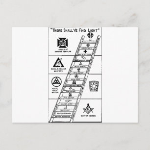 York Rite Ladder Postcard