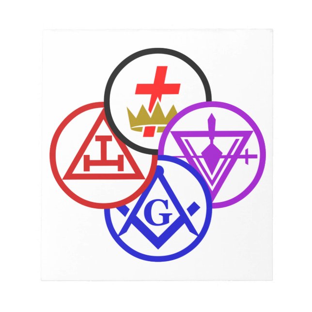 York Rite Pinwheel Notepad (Front)