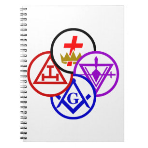 York Rite Pinwheel Spiral Notebook