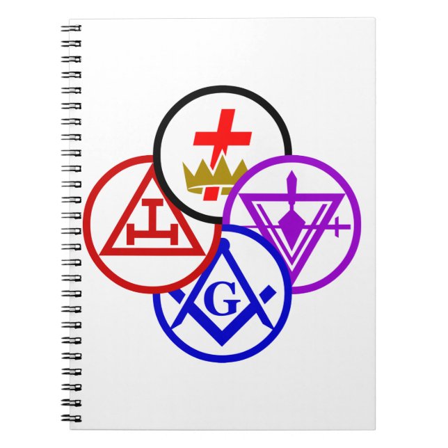 York Rite Pinwheel Spiral Notebook (Front)