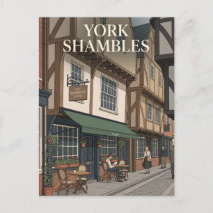 York Shambles England Postcard