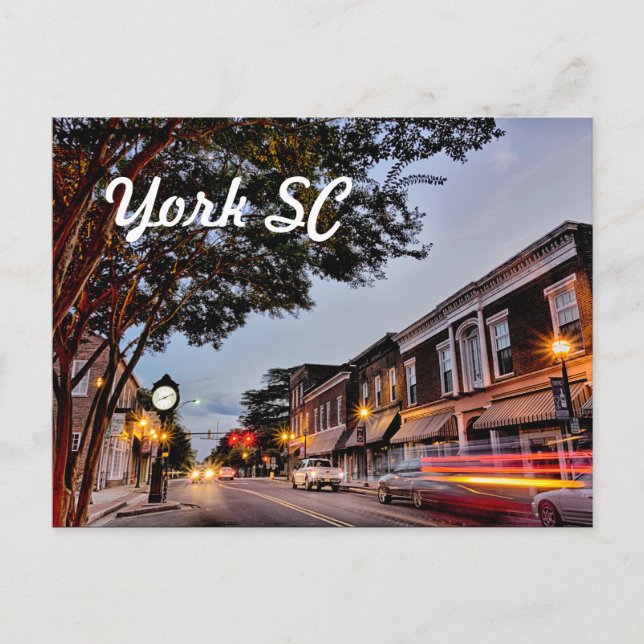 york south carolina postcard (Front)