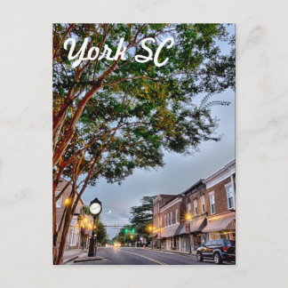 york south carolina postcard