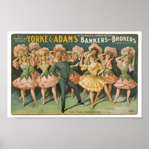 Yorke & Adams Bakers and Brokers The Pony Rosebuds Poster