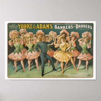 Yorke & Adams Bakers and Brokers The Pony Rosebuds Poster