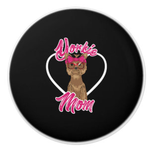 Yorki Mum Ceramic Knob