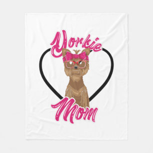 Yorki Mum Fleece Blanket