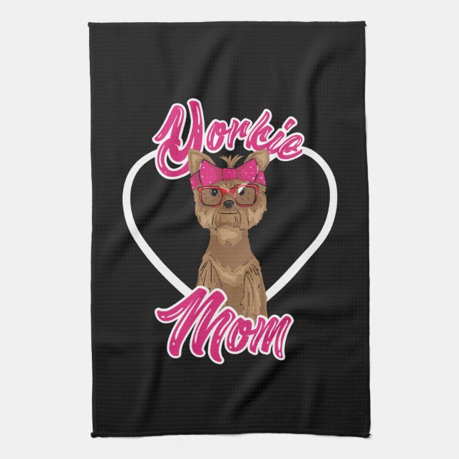 Yorki Mum Tea Towel (Vertical)