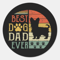 Yorkie Best Dog Dad Ever Vintage Father'S Day