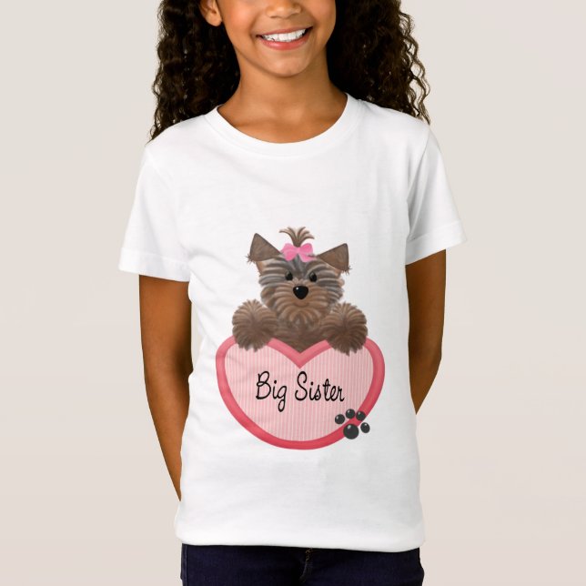 Yorkie Big Sister T-Shirt (Front)