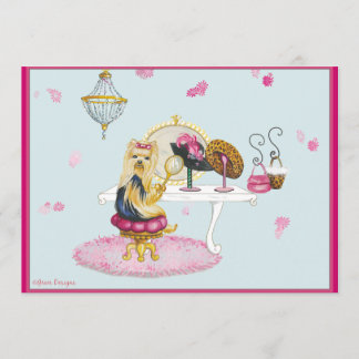 Yorkie Boudoir Invitations