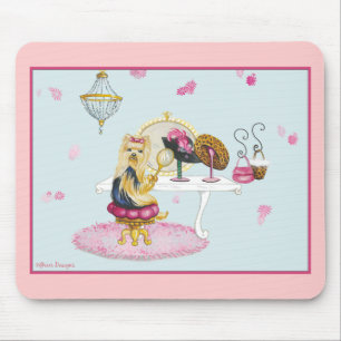 Yorkie Boudoir Mouse Pad