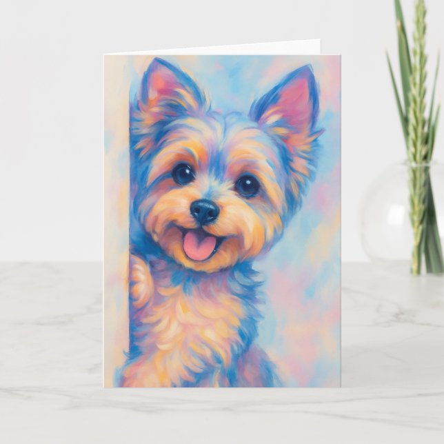 Yorkie Card - Blank (Front)