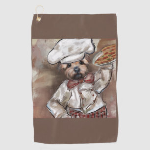 Yorkie Chef Golf Towel