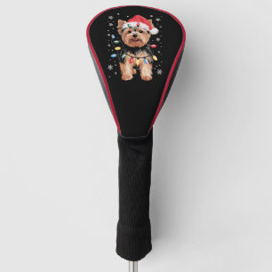 Yorkie Christmas Dog Long Xmas Gift Golf Head Cover