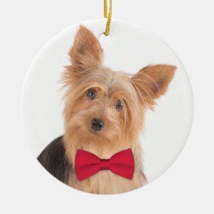 Yorkie Christmas Ornament