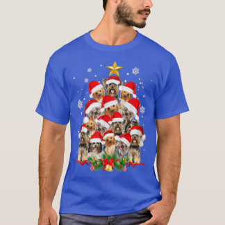 Yorkie Christmas Tree Funny Dog Lover Xmas Holiday T-Shirt