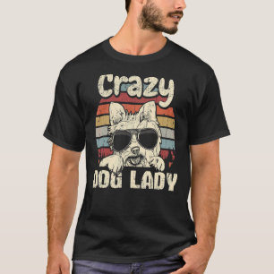 Yorkie Crazy Dog Lady Vintage Mother's Day Retro T-Shirt