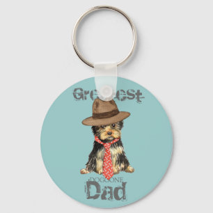 Yorkie Dad Key Ring