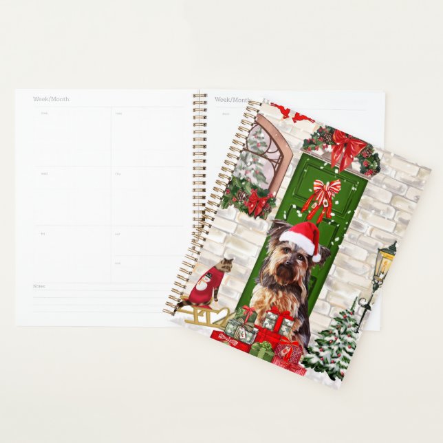 Yorkie Dog Christmas   Planner (Display)