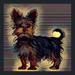 yorkie dog cute yorkshire terrior  picture pop pet poster<br><div class="desc">yorkie dog yorkshire terrior  picture pop art pet</div>