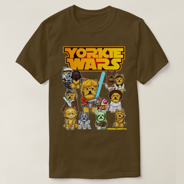 Yorkie Dog Fan Art T-Shirt (Design Front)