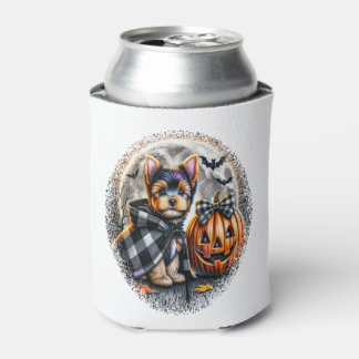Yorkie Dog Halloween Can Cooler