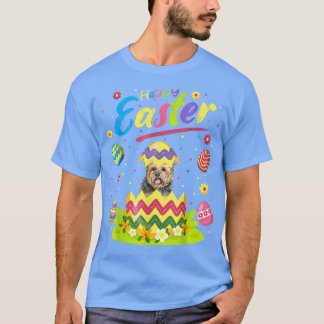 Yorkie Dog Lover Funny Easter Egg Yorkie Happy Eas T-Shirt