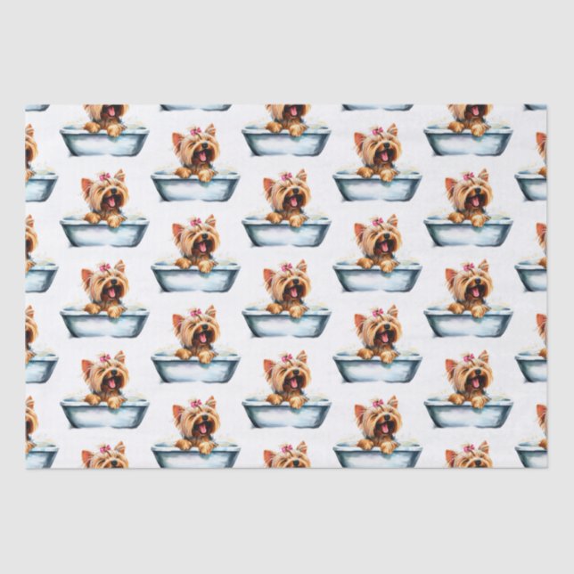 Yorkie Dog Tissue Paper (Front)