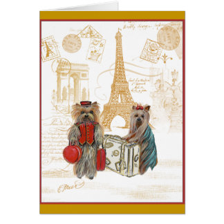 Yorkie Eiffel Tower Paris