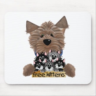 Yorkie free Kittens Mouse Pad