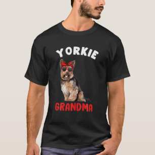 Yorkie Grandma Funny Yorkshire Terrier Lover Owner T-Shirt