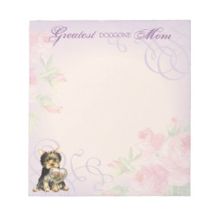 Yorkie Heart Mum Notepad