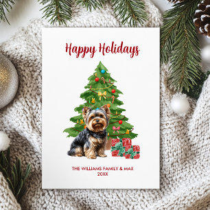 Yorkie Holiday Card