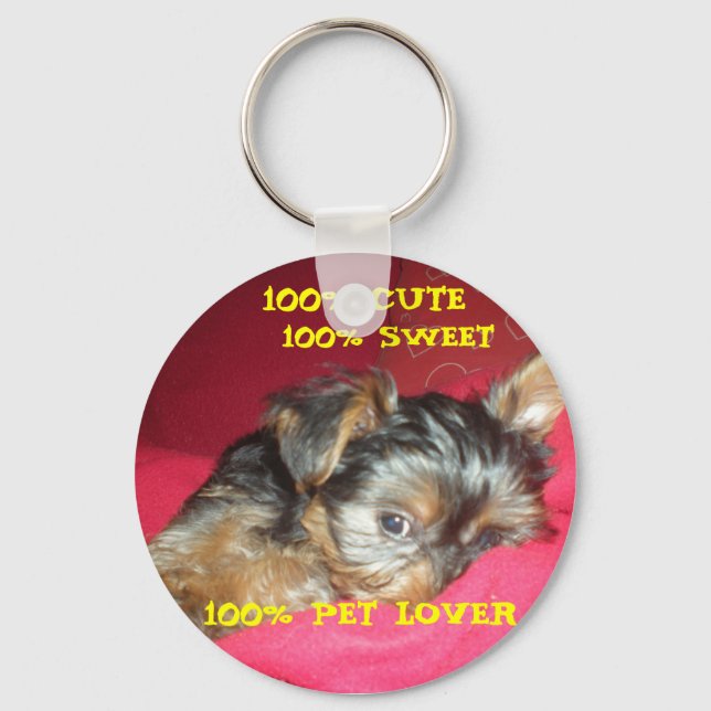 Yorkie Key Ring (Front)